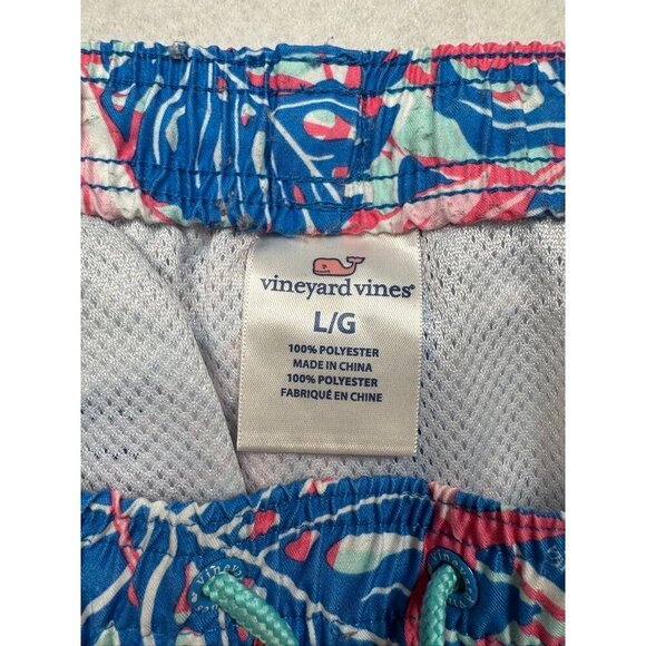 Vineyard Vines Sailfish & Leaves Chappy Trunks Swim Shorts 1M0578 Men's Large L - Picture 3 of 3